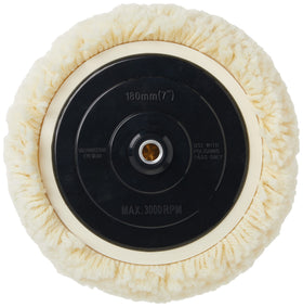 DEWALT wool pad fiber close-up revealing texture for efficient polish distribution