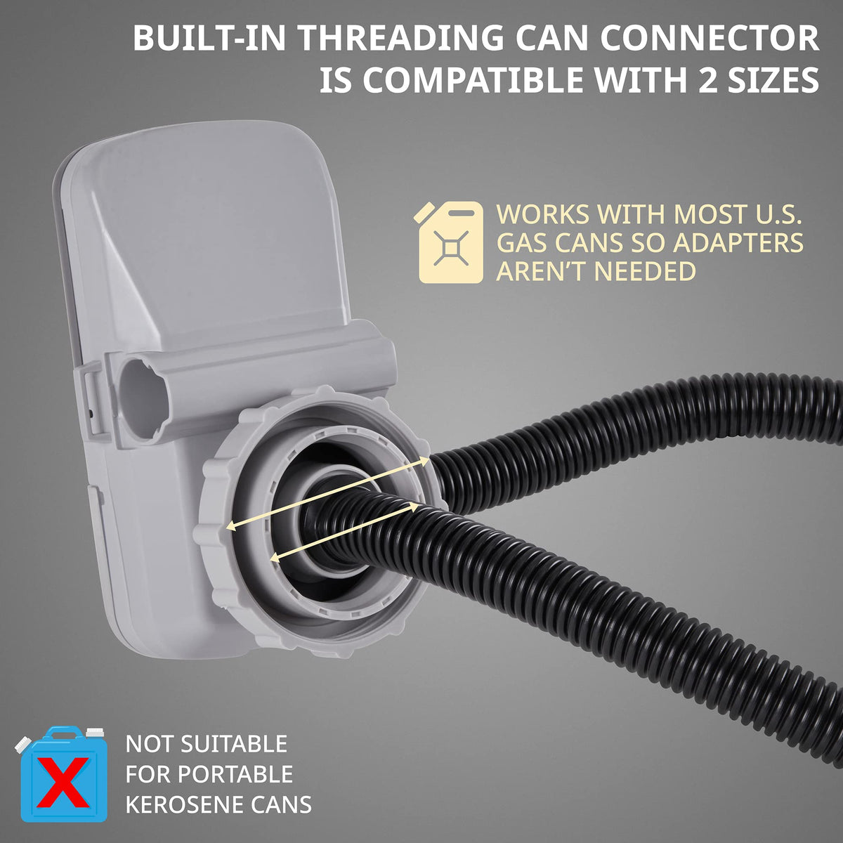 DEWAY closeup of flow control nozzle enabling precise flow control