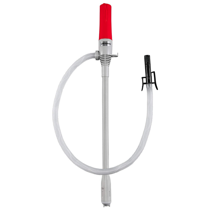DEWAY front view of gray pump showing controls for quick identification and easy use