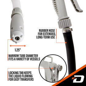 DeWay pump refueling a generator for cleaner, faster transfers