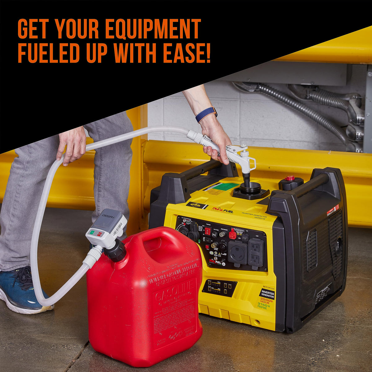 DEWAY stored in garage toolbox showing compact storage and ready access