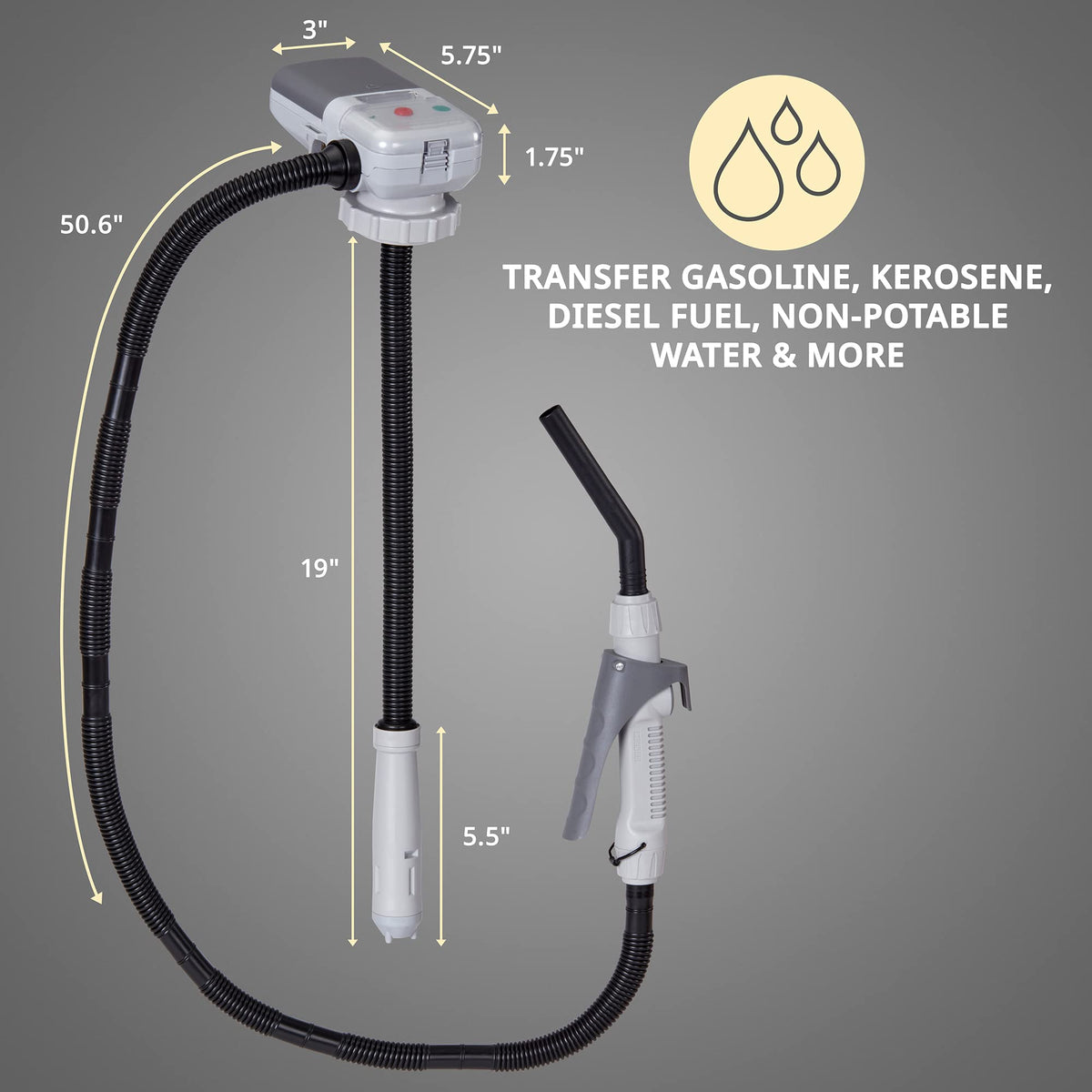 DEWAY pump transferring fuel into generator for faster refueling