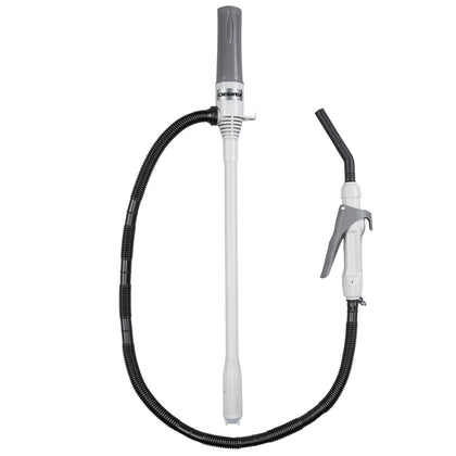 DEWAY WAYPUMP08 front view showing compact gray housing and handle for easy portability