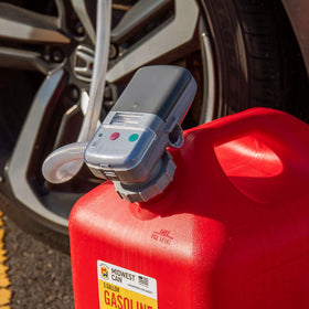 DEWAY WAYPUMP09 beside a boat fuel fill port for convenient marine refueling