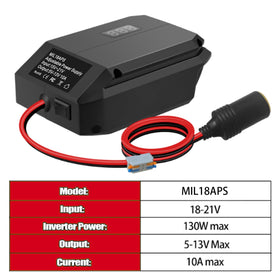 DEWDYS powering a car refrigerator outdoors to enable portable cooling