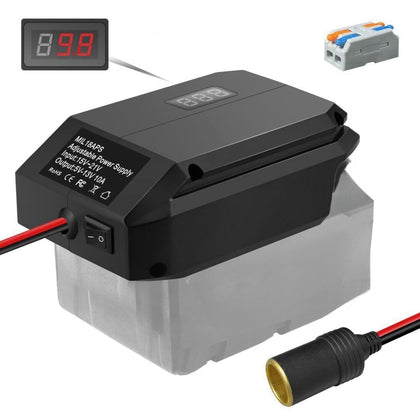DEWDYS front view showing cigarette-lighter adapter for easy car device power