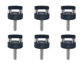 DEWHEL front view of 6-pack hard top thumb screws showing kit benefit quick removal
