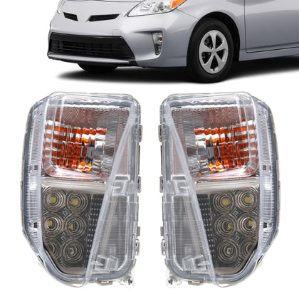 DEWHONETE front view of fog lamp pair showing fit and styling benefit