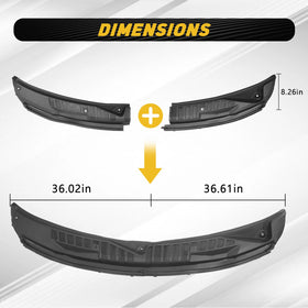 DEWHONETE close-up of right panel mounting points showing precise OEM-style alignment