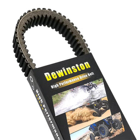 Dewinston drive belt front view showing full belt profile and shape for correct fit