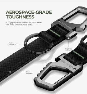 Dexnor close-up of stainless steel and zinc alloy texture for long-lasting strength