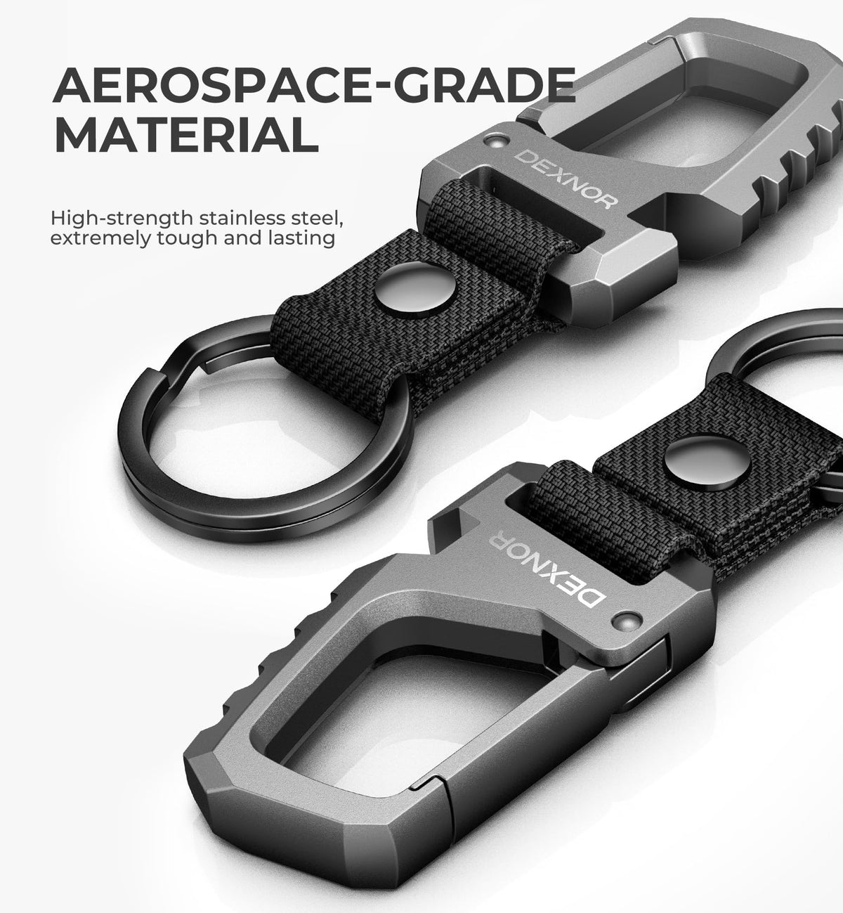 Dexnor close-up stainless steel finish highlighting corrosion resistance