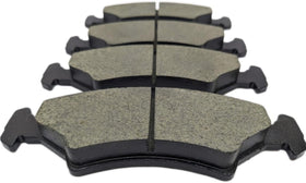 DEXTER AXLE front view of four DB-35 pads showing fit and finish benefits