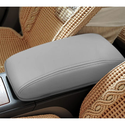 DEYTOP front view of gray center console cover showing full fit and protection