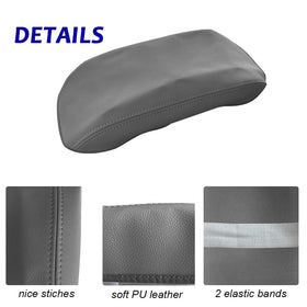DEYTOP size comparison with hand showing scale and snug fit on armrest