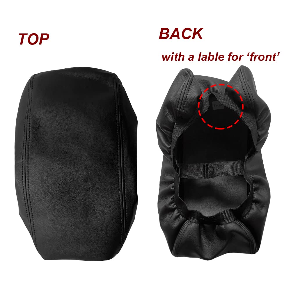 DEYTOP armrest size comparison with hand illustrates low-profile fit and ergonomic padding