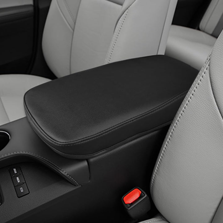 DEYTOP front view of armrest cover showing full console protection and neat finish