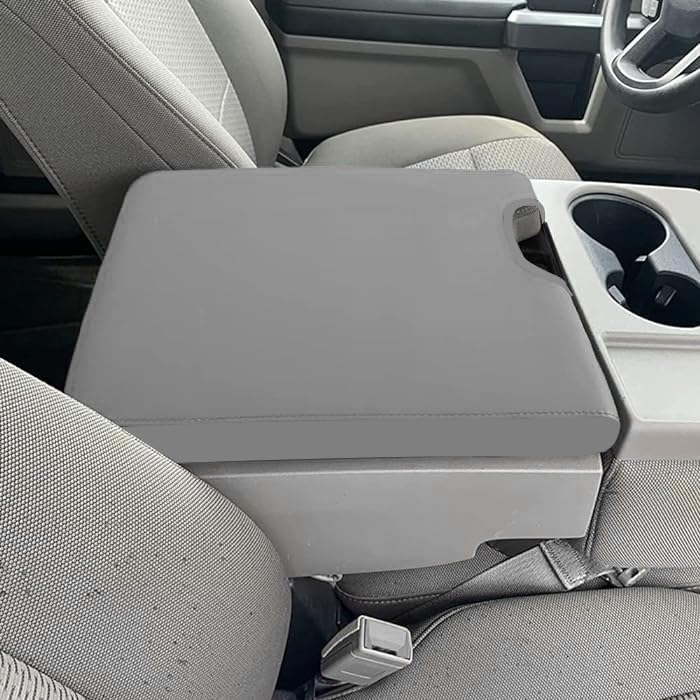 DEYTOP front view of gray console cover showing full fit and protection