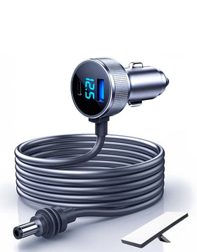 DFPEB front view of Starlink Mini car adapter showing compact design and ports