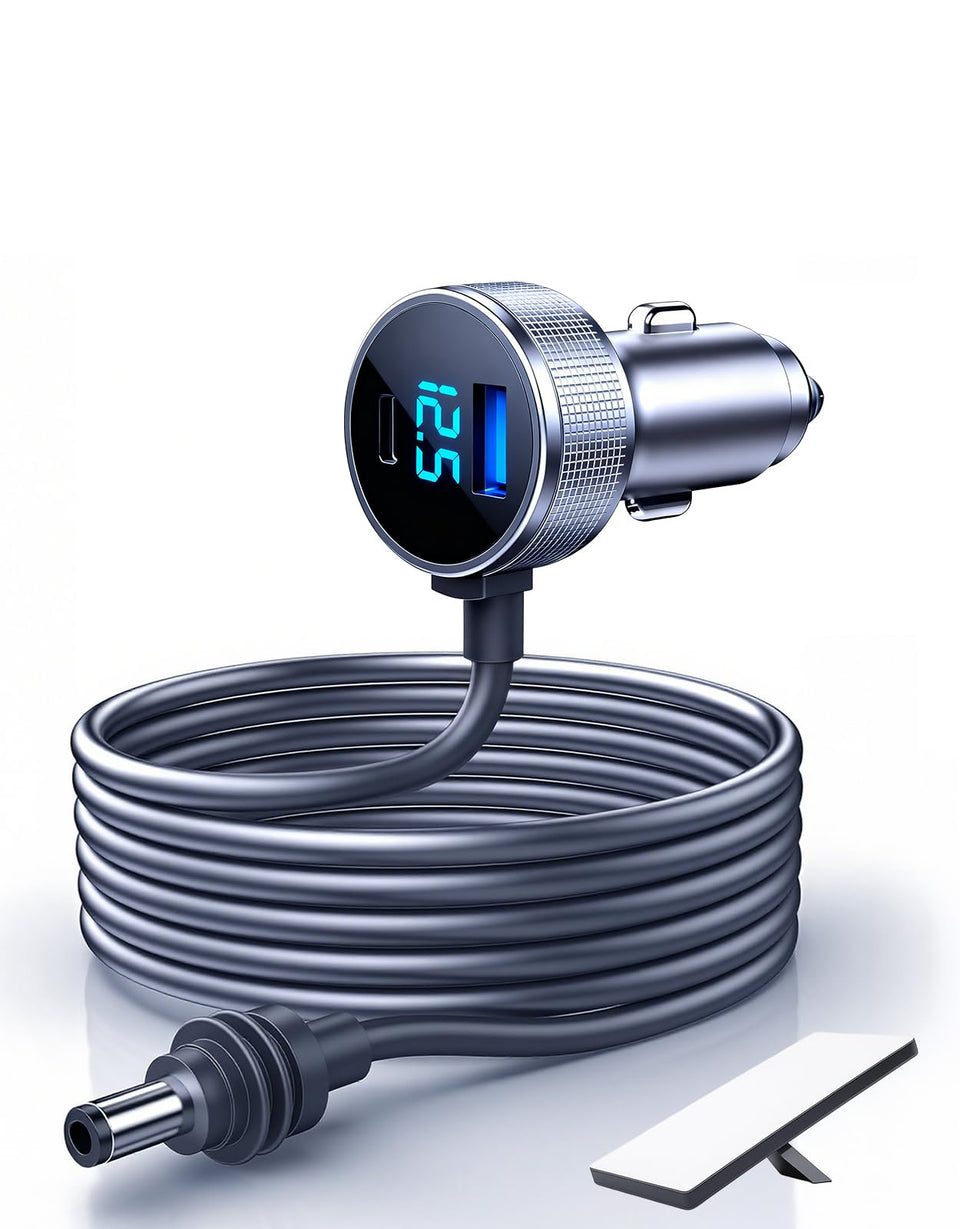 DFPEB front view of Starlink Mini car adapter showing compact design and ports