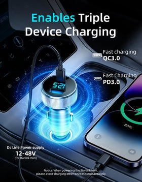 DFPEB USB-C and USB-A ports close-up for charging phones and tablets