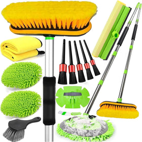 DGHEYQT long handle front view showing extended pole for safer washing