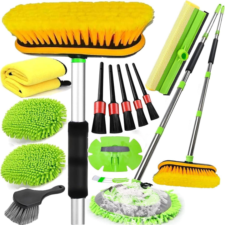 DGHEYQT long handle front view showing extended pole for safer washing