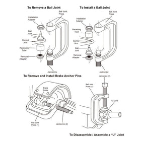 DHA kit components laid out to show adapters and installation cups
