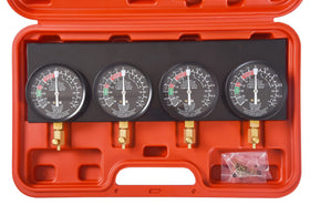 DHA close-up of gauge face showing calibration screw and easy-to-read scale