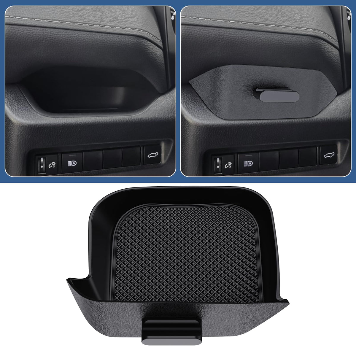 DIAMOOKY side-angle of console installed providing a neat interior