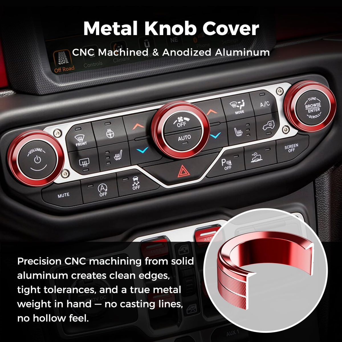 DIAMOOKY dashboard vent cover detail emphasizing precise fit and refined interior styling
