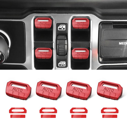 DIAMOOKY front view of 4PCS switch covers showing neat fit and finish