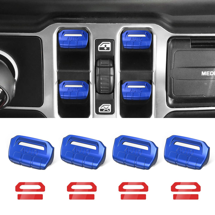 DIAMOOKY front view of four-piece switch cover kit showing clean fit and finish