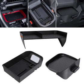 DIAMOOKY front view of installed console organizer for tidy storage