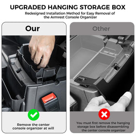 DIAMOOKY gear side tray removed enabling seat slide benefit