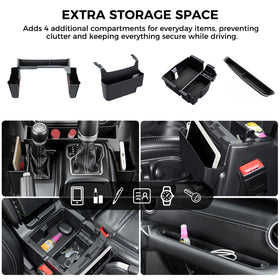 DIAMOOKY hanging box removed showing easy armrest access benefit