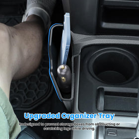 DIAMOOKY installed in Toyota 4Runner lifestyle shot showing organized cabin and benefit