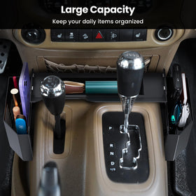 DIAMOOKY installed in Jeep Wrangler JK overhead view for tidy interior benefit