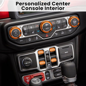 DIAMOOKY installed center console showing seamless fit and refined interior look