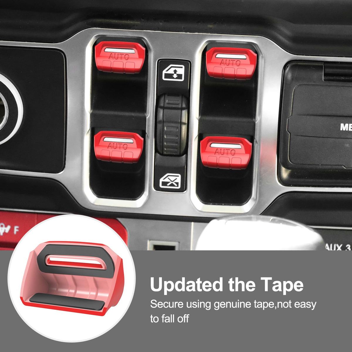 DIAMOOKY installed on Jeep driver panel demonstrating secure fit benefit