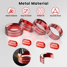 DIAMOOKY side profile of knob cover showing slim design and ergonomic grip improvement