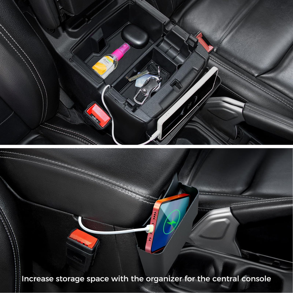 DIAMOOKY lifestyle Jeep interior on roadtrip showing organized cabin benefit