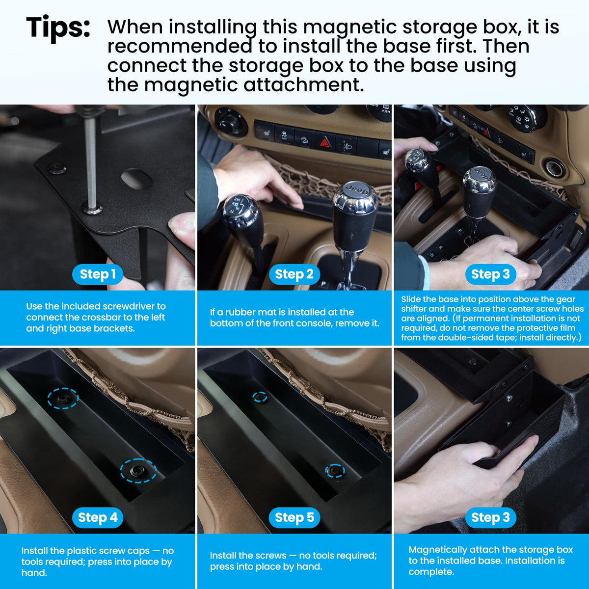 DIAMOOKY lifestyle off-road use showing organized essentials while driving