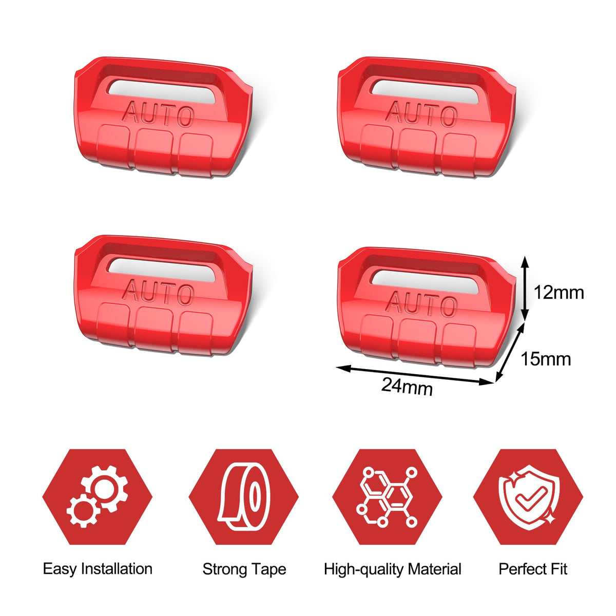 DIAMOOKY packaged set of four pieces ready to install for convenience benefit