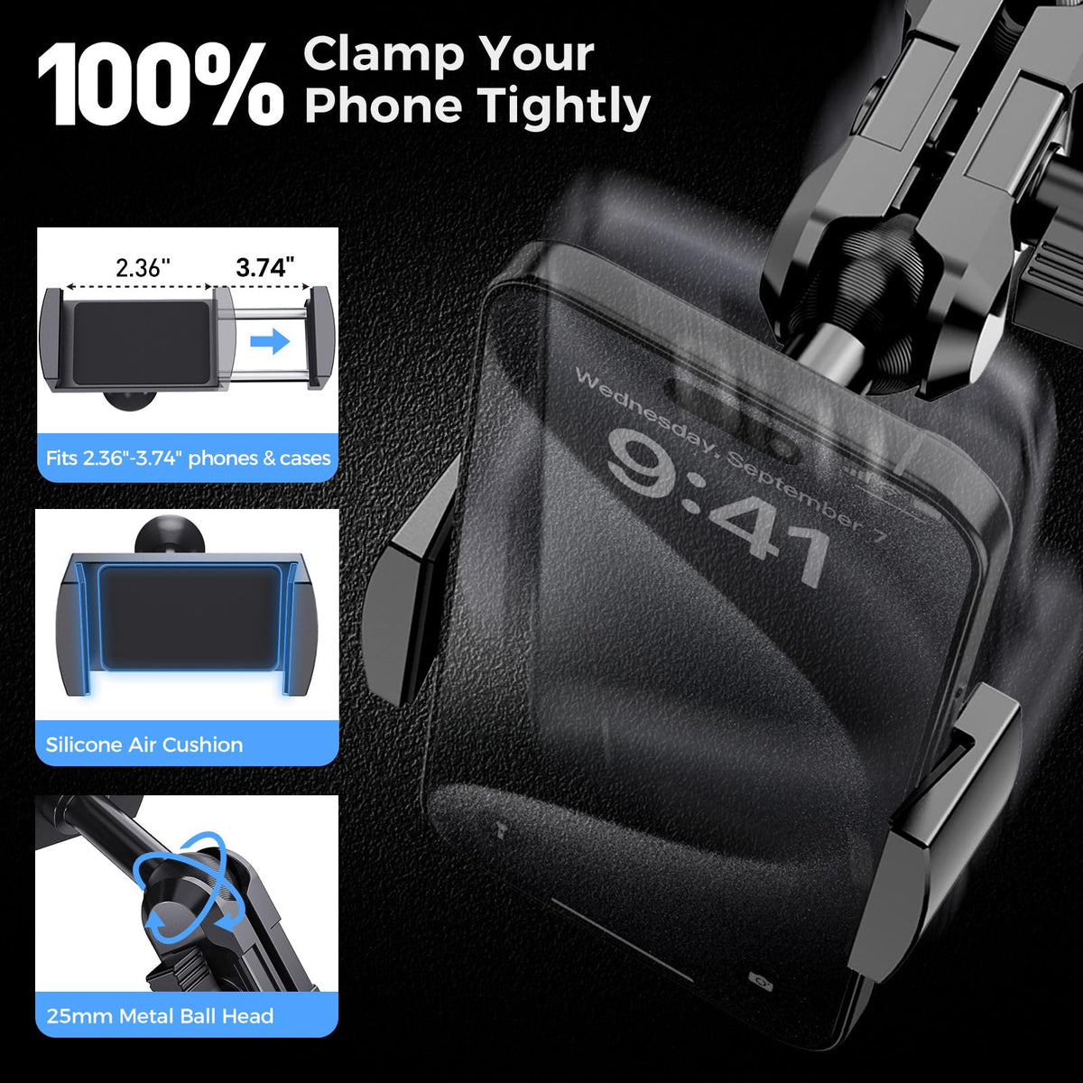 DIAMOOKY mount beside smartphone to show size and easy compatibility