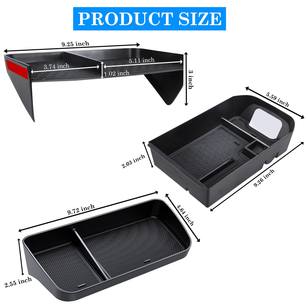 DIAMOOKY organizer next to phone and wallet showing scale and space-saving advantage