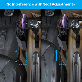 DIAMOOKY screw-mounted installation detail showing secure, rattle-free hold