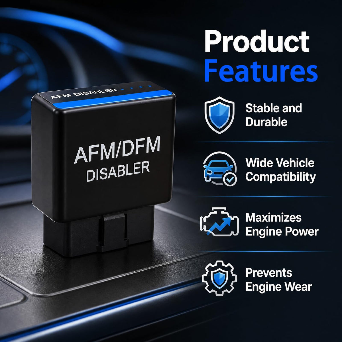 Diarycat disabler plugged into truck OBD port demonstrating instant operation benefit