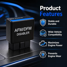 Diarycat disabler plugged into truck OBD port demonstrating instant operation benefit