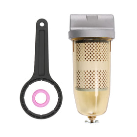 DICMIC 496 front assembly showing compact filter and clear bowl for visible contamination control